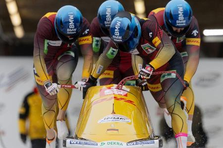 Lochner vor Friedrich: Deutsches Dreifachpodium im Viererbob