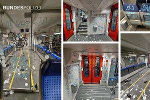 Sachbeschädigungen in der Regionalbahn von Ingolstadt nach München