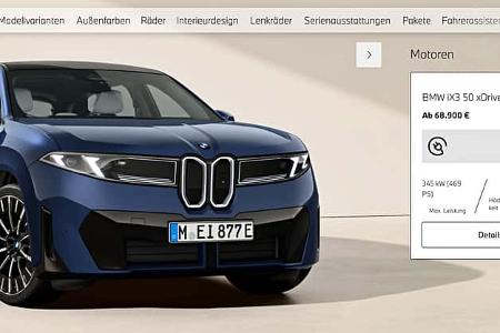 BMW iX3 Neue Klasse Konfigurator