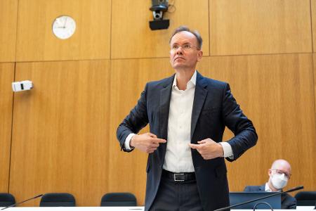 Der frühere Wirecard-Vorstandschef Markus Braun hofft nach wie vor auf einen Freispruch. (Archivbild)