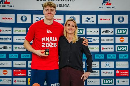 DVV-Pokal: Lüneburg feiert - und der MVP muss zur Mathe-Klausur