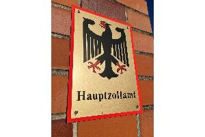 Amtsschild Hauptzollamt Krefeld