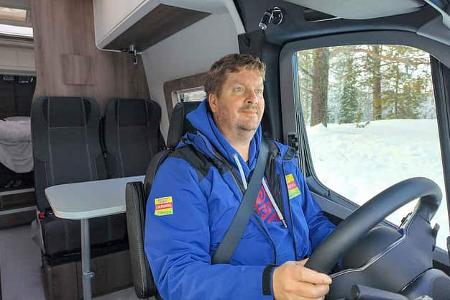 Kabe Abisko Van 690 LB, Mercedes, Fahrer