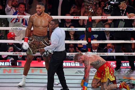 K.o.-Sieg in Miami: Joshua siegt klar - Paul mit Kieferbruch