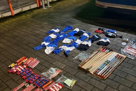 Sichergestellte Pyrotechnik bei Fußballfans
Foto Bundespolizei