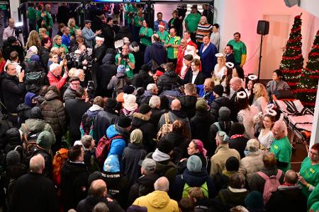Im Estrel Hotel war der Andrang groß.