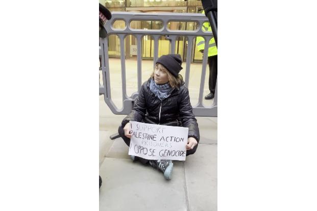 Greta Thunberg zeigt ihre Unterstützung für die propalästinensischen Organisation Palestine Action. 