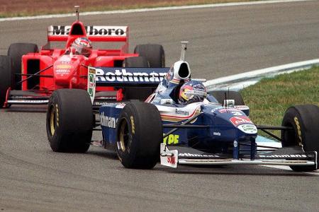 Jacques Villeneuve - Jacques Villeneuve ist bis heute der einzige Kanadier, der sich in der Königsklasse die Krone aufsetzt. Sein am Ende deutlicher Vorsprung basiert auch auf der Disqualifikation von Michael Schumacher, den die Rennleitung für einen vermeintlich absichtlich herbeigeführten Crash im letzten Rennen aus der WM-Wertung nimmt.