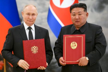 Nordkoreas Machthaber Kim Jong Un ist im vergangenen Jahr eine für das Land beispiellose Militärkooperation mit Russland eingegangen. (Archivfoto)
