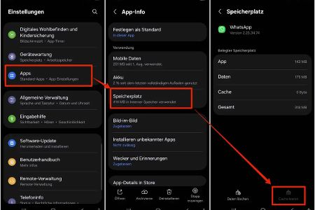 Der Cache von WhatsApp lässt sich unter Android ganz einfach in wenigen Schritten leeren.
