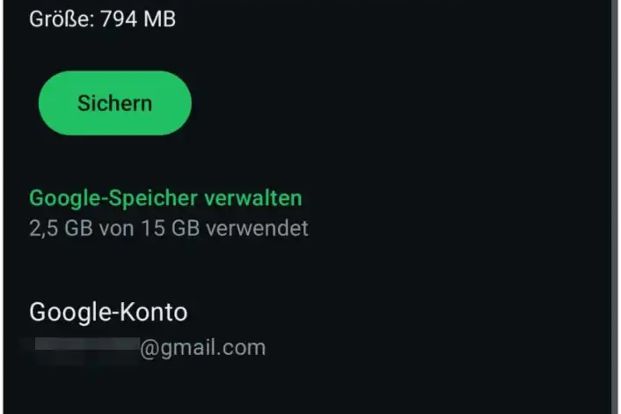 Positiver Nebeneffekt des Löschens von WhatsApp-Dateien: Du entlastest Dein Kontingent an Cloud-Speicher.
