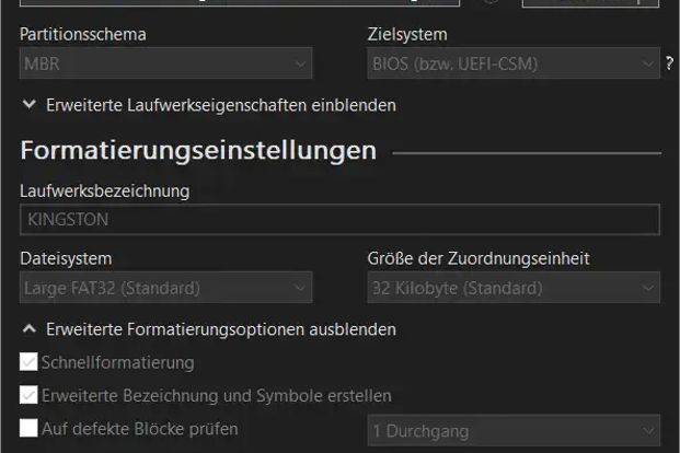 Mit Rufus erstellst Du schnell bootfähige USB-Sticks. Diese laufen unter Windows, Linux oder auf speziellen Rettungssystemen.
