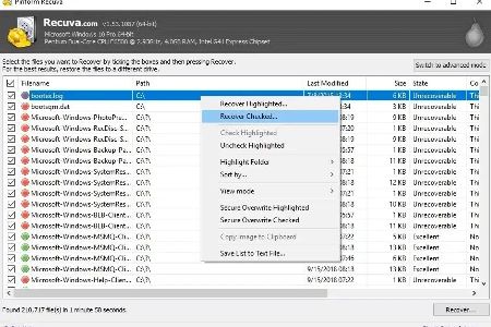 Recuva Portable stellt versehentlich gelöschte Dateien oft mit wenigen Klicks wieder her.