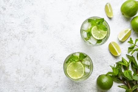 Zutaten für einen Virgin Mojito