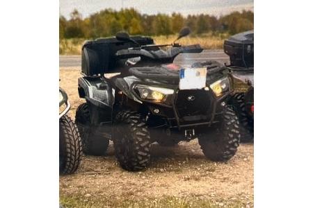 Foto des entwendeten Quads