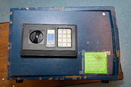 Bild des aufgefundenen Tresors