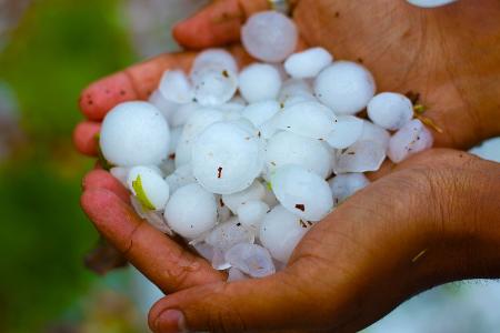 Schwerste Hagelkörner