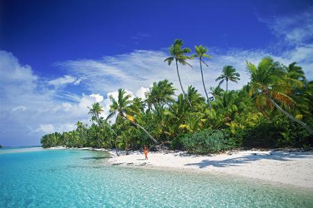 Niue liegt zwischen Fidschi und den auf dem Foto zu sehenden Cookinseln und wirbt mit kristallklarem Wasser. (Illustration) 
