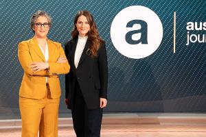 Shakuntala Banerjee und Alica Jung moderieren "auslandsjournal"