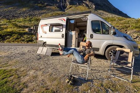 Vanlifer auf Naturstellplatz