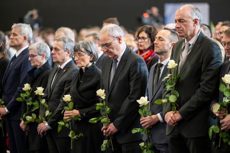 Spitzenpolitiker der Schweiz gedachten der Opfer von Crans-Montana.
