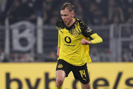 Maximilian Beier (bis 76.) - Note: 2,5 - War vor der Pause der einzige Offensivspieler beim BVB, der für klare Impulse in Richtung Tor sorgte. Besorgte mit seinem frühen Treffer den Blitzstart für den BVB. Blieb danach sehr umtriebig und fleißig. Seine Erfolgsquote im Dribbling nahm aber stetig ab.
