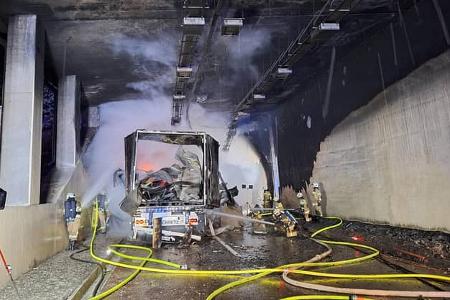 01/2026 Tauernautobahn A10 Tunnel Lkw Unfall Brand