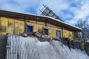 Das eingestürzte Gebäude