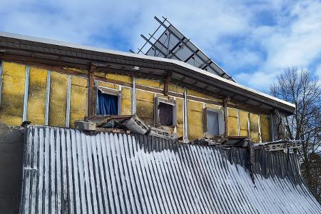 Das eingestürzte Gebäude