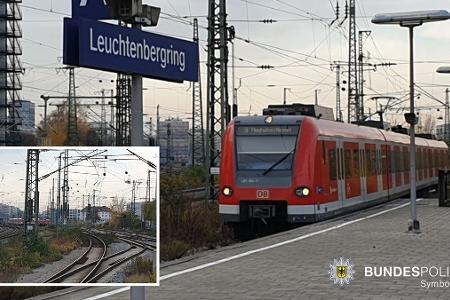 Zu mehreren Einsätzen wurde die Bundespolizei gerufen: U.a. befand sich am Leuchtenbergring im Münchner Osten ein Mann in den Gleisen, weswegen eine S-Bahn eine Schnellbremsung einleiten musste.