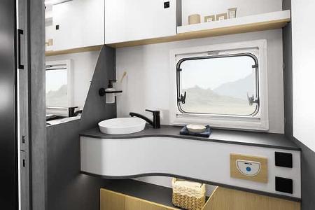 Ahorn Camp, Teilintegrierter,Bad, Waschbecken