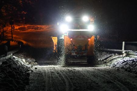 Der Winterdienst war an vielen Orten im Großeinsatz.
