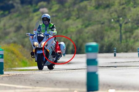 Guardia Civil Motorrad Flagge