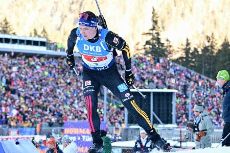 Deutsche Biathlon-Staffel erstmals auf dem Podest