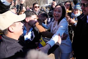 Hat Trump im Weißen Haus getroffen: die venezolanische Oppositionsführerin María Corina Machado. 