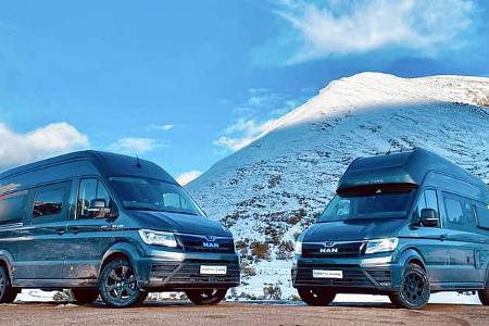 Campingbusse, Schnee