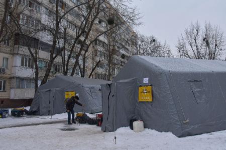 Russland greift immer wieder Energieversorgungsanlagen auch in Kiew an. (Archivbild)