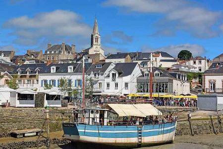 Frankreich, Westfrankreich, Pays de la Loire, Hafen, Pornic, Schiff, Kutter