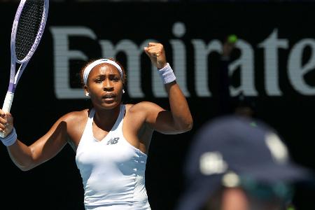 Gauff locker in der zweiten Runde