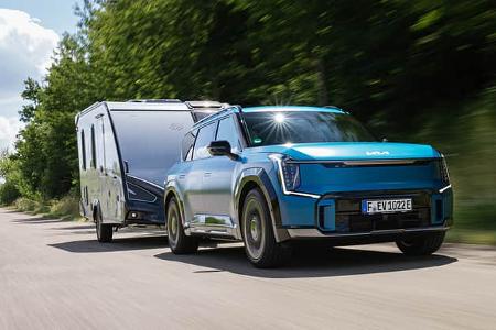 Kia EV9 GT Elektroauto Zugwagen Dauertest