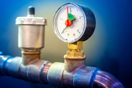 Wasserdruck überprüfen