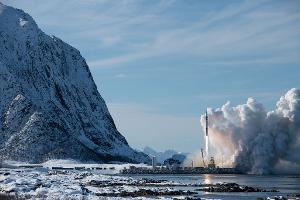 Der erste Testflug der Spectrum-Rakete im März 2025 (Handout)