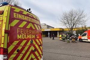 Der Einsatzleitwagen am Berufskolleg.