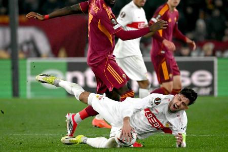 Niederlage in Rom: VfB drohen die Play-offs