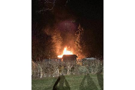 Brand Gartenhütte Lippstadt