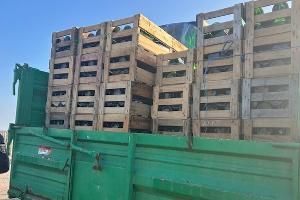 Ungesicherte Ladung bei Edesheim