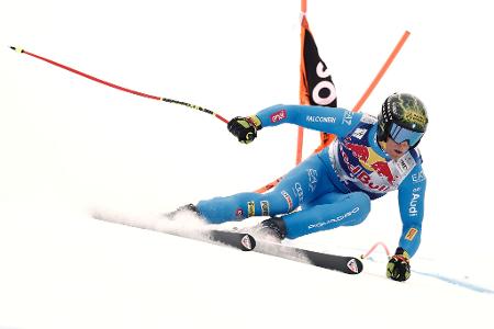 Der Italiener Giovanni Franzoni gewinnt auf der Streif in Kitzbühel.