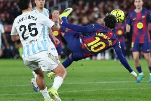 Seitfallzieher von Yamal: Barcelona verteidigt Tabellenführung