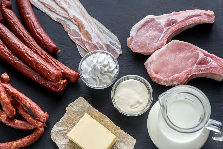 Zu viel Fleisch und Fett