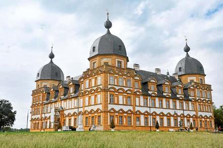 Schloss Seehof bei Bamberg, einst Residenz und Jagdsitz der Fürstbischöfe.